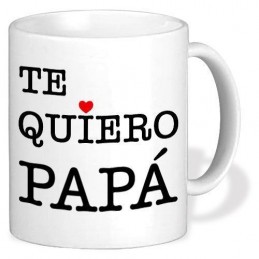Taza de cerámica regalo padre te quiero papa personalizada con foto