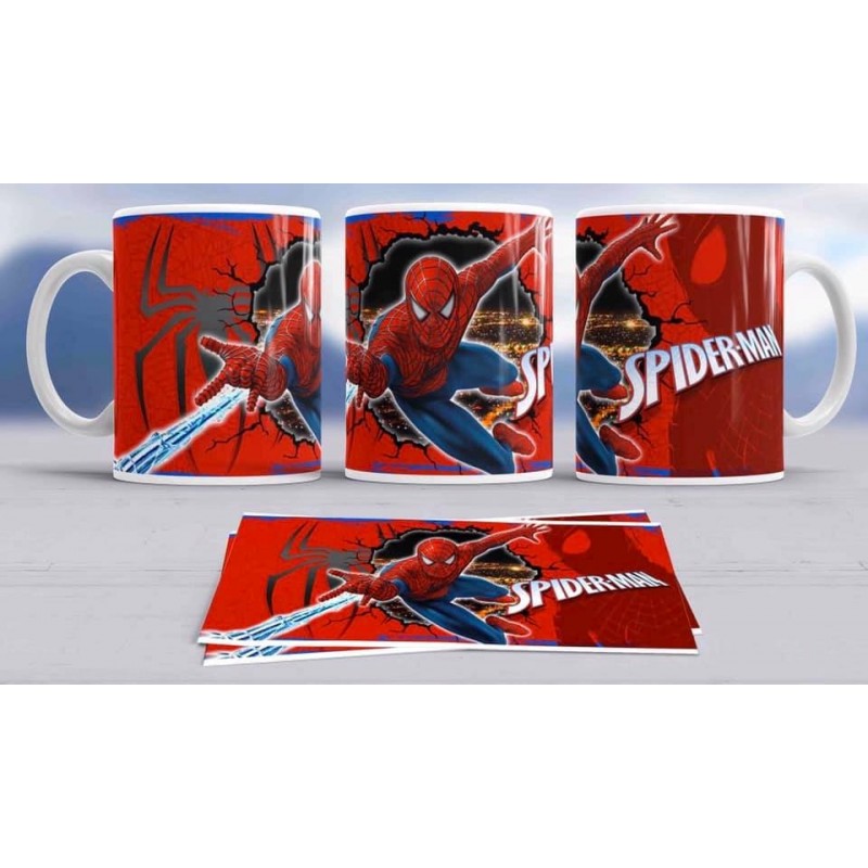 Super taza Spiderman -héroe famoso-Marvel