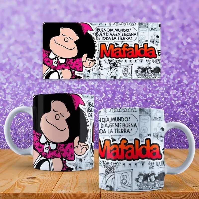 Super taza de Mafalda regalo cumpleaños niñas con su nombre
