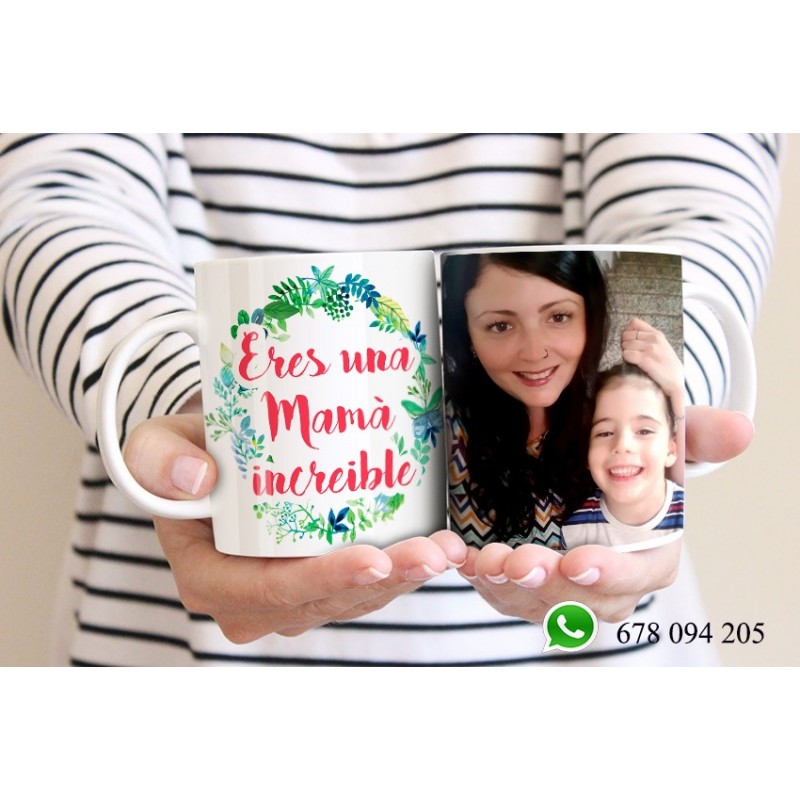 Taza regalo día de la madre personalizadas con tu foto favorita