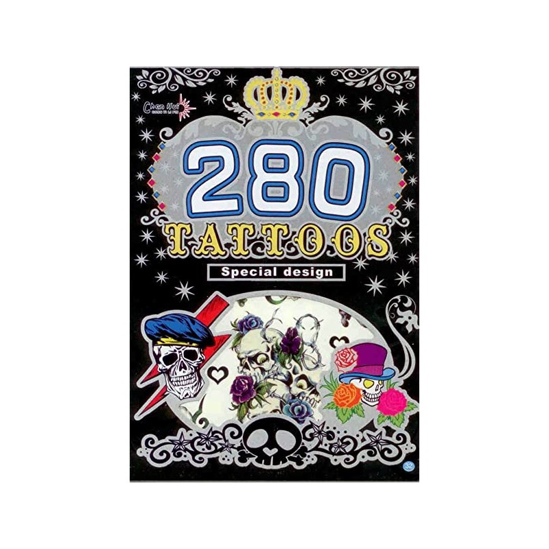 24 Wholesale 280pc Temporary Tattoo Book - at - wholesalesockdeals.com