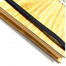 Libreta de madera de bambú con bolígrafo personalizada a todo color