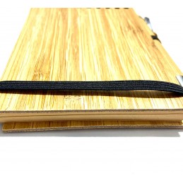 Libreta y boli bambu personalizada para padrino y madrina