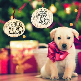 Adorno de Navidad especial mascotas con su nombre