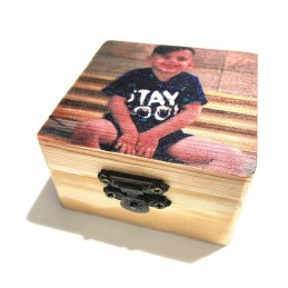 Cajas de madera personalizadas con foto