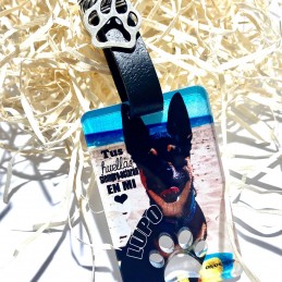 Llavero perro personalizado conmemorativo Pérdida de mascota