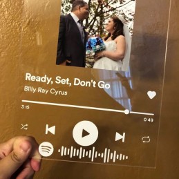 Tabla acrílica personalizada, código Spotify, fotos personales - Álbum