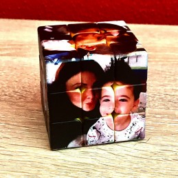 Cubo de Rubik Personalizado Juguete Creativo Giratorio 3D Con 6 Imágenes