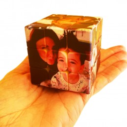 Cubo de Rubik Personalizado Juguete Creativo Giratorio 3D Con 6 Imágenes