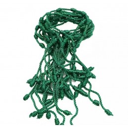 Pulsera 10 nudos amuleto verde de la suerte y salud