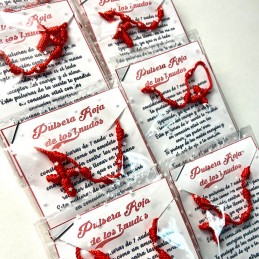 Pulsera rosario 10 nudos hilo rojo amuleto de protección y buenas suerte