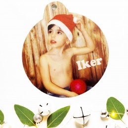 Bola de Navidad con fotografía personalizada
