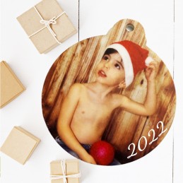 Bola de Navidad con fotografía personalizada