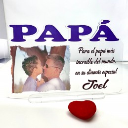 Placa personalizada Regalo Para Papá, Padre E Hija o hijo Impresión, Regalo De Cumpleaños De Papá, Impresión Del Día Del Padre