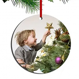 Adornos con foto impresa en metacrilato ,decoración de árbol de Navidad o como marca sitio