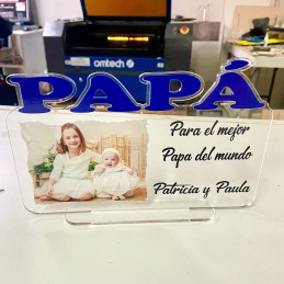 Placa personalizada Regalo Para Papá, Padre E Hija o hijo Impresión, Regalo De Cumpleaños De Papá, Impresión Del Día Del Padre