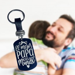 Regalo para Papá: Llaveros Exclusivos con Diseños Especiales y Cuero Genuino Español