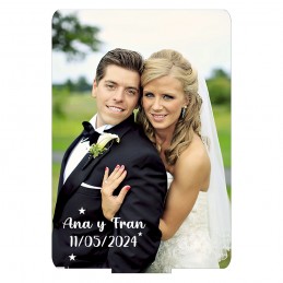 Regalo personalizado bautizo ,bodas o comuniones, detalle con foto impresa 13,5×9